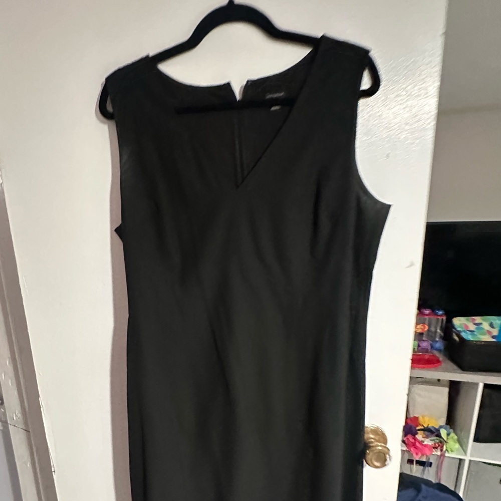 Ann Taylor Classic Black Midi Dress